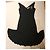 Blumarine Abito Nero Decorato in Rayon - vista 8