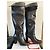 Guess Dania Botas Altas de Cuero Negro, Talla 37 - vista 2