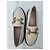 Johnnie Boden Boden Mocassini in pelle color crema con morsetto Crudo Gold hardware - vista 4