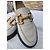 Johnnie Boden Boden Mocassini in pelle color crema con morsetto Crudo Gold hardware - vista 5