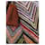 Missoni Zig Zag Muster Schal Braun Schwarz Pink Weiß Mehrfarben Orange Gelb  - Ansicht 2