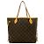 Borsa Tote Louis Vuitton Neverfull MM Monogram Leather Marrone - vista 3