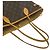 Borsa Tote Louis Vuitton Neverfull MM Monogram Leather Marrone - vista 4