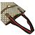 Gucci Old Sherry Line GG Muster Leder Tote Bag Braun Rot Grün - Ansicht 4