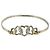 Tiffany & Co Bracciale rigido Tiffany Vintage Triple Heart Combination Argento