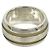 Tiffany & Co Tiffany Grooved Double Line Band Ring Silber