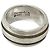 Tiffany & Co. Grooved Double Line Band Ring Silber