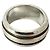Tiffany & Co. Grooved Double Line Band Ring Silber - Ansicht 4