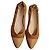 Autre Marque Madeleine Ballerine Punta Fine Camoscio e Pelle Marrone