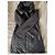 Ermanno Scervino Abrigo de nylon negro y cuero - vista 4