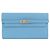 Hermès Cartera bi-fold Hermes Kelly Classic Verso Azul