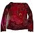 Etro Top de Manga Larga Estampado Floral Rojo Castaño Rosa Roja Dorado Púrpura
