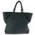 Prada Vitello Daino Leder Tote Bag Schwarz - Ansicht 2