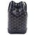 Borsa a secchiello Goyard Petit Flo in pelle di vitello Blu Blu navy - vista 3