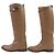 Hermès Botas Hermes Jumping Kelly Buckle de Cuero Castaño - vista 3