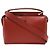 Fendi Dotcom 2way Leder Tasche Rot