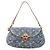 Borsa a tracolla Louis Vuitton Monogram Denim Mini Pleaty Blu