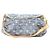 Borsa a tracolla Louis Vuitton Monogram Denim Mini Pleaty Blu - vista 3