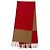 Hermès Stola bicolore in cashmere Hermes Marrone Rosso - vista 3