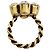 GUCCI GG Marmont Flower Rhinestone Ring Golden - Ansicht 6