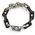 Bracciale a catena Monogram Louis Vuitton Nero Argento - vista 4