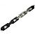 Bracciale a catena Monogram Louis Vuitton Nero Argento - vista 6