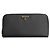 Cartera larga de cuero Saffiano Prada negro