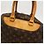 Borsa Louis Vuitton Monogram Deauville Marrone - vista 9
