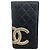 Cartera larga de piel de cordero Cambon Chanel Negro