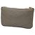 Cartera Saint Laurent de cuero gris con V-Stitch Castaño - vista 2