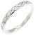 Chanel Coco Crush Small Platinum Band Ring Silber