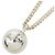 Collana con pendente a sfera Logo Chanel