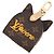 Charm per borsa Louis Vuitton Monogram Dog Marrone Bianco Multicolore - vista 3