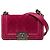 Chanel Boy Schultertasche aus rosa Veloursleder Pink