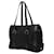 Borsa a tracolla con patta e placca logo Triangle Prada Nero - vista 2