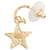 Orecchini Chanel Coco Mark Star Rosa Beige D'oro  - vista 3