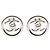 Orecchini vintage Chanel Coco Mark Turnlock Argento