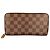 Louis Vuitton Zippy Wallet aus braunem Damier Canvas