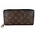 Louis Vuitton Zippy Wallet aus Monogram Canvas Braun Schwarz
