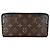 Louis Vuitton Zippy Wallet aus Monogram Canvas Braun Schwarz - Ansicht 2