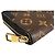 Louis Vuitton Zippy Wallet aus Monogram Canvas Braun Schwarz - Ansicht 6