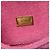 Borsa Baguette convertibile Fendi rosa in spugna goffrata FF 1974 - vista 5