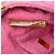 Borsa Baguette convertibile Fendi rosa in spugna goffrata FF 1974 - vista 6