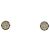 Orecchini Chanel Gold CC placcati oro, resina e strass a righe con chiusura a perno