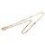 Collana con pendente Chanel Gold CC placcato oro e strass D'oro