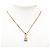 Collana con pendente Chanel Gold CC placcato oro e strass D'oro - vista 6