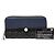 Chanel Long Wallet Black Bicolor aus gestepptem Lammleder mit Kunstperlenband - Ansicht 8