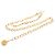 Chanel Gold Gold Plated CC Medallion Kettengürtel Golden