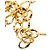 Chanel Gold Gold Plated CC Medallion Kettengürtel Golden - Ansicht 3
