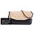 Pochette Gabrielle bicolore beige en cuir de veau vieilli avec double fermeture éclair et chaîne Chanel - vue 8